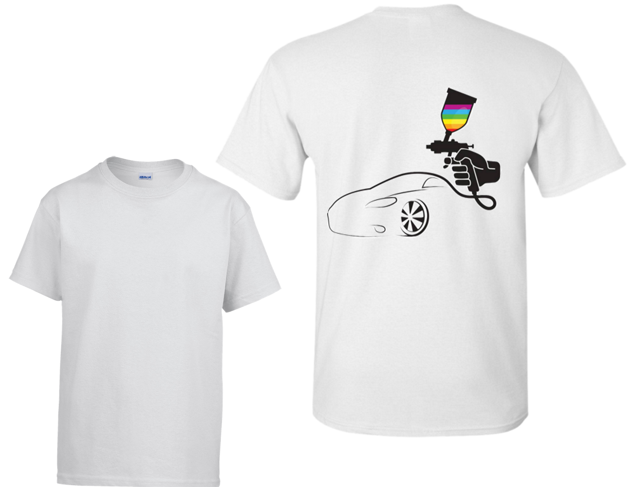 JJ's Auto Body and Paint T-shirt - White
